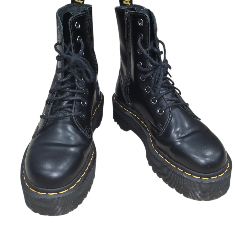 Unisex Black Leather Boots